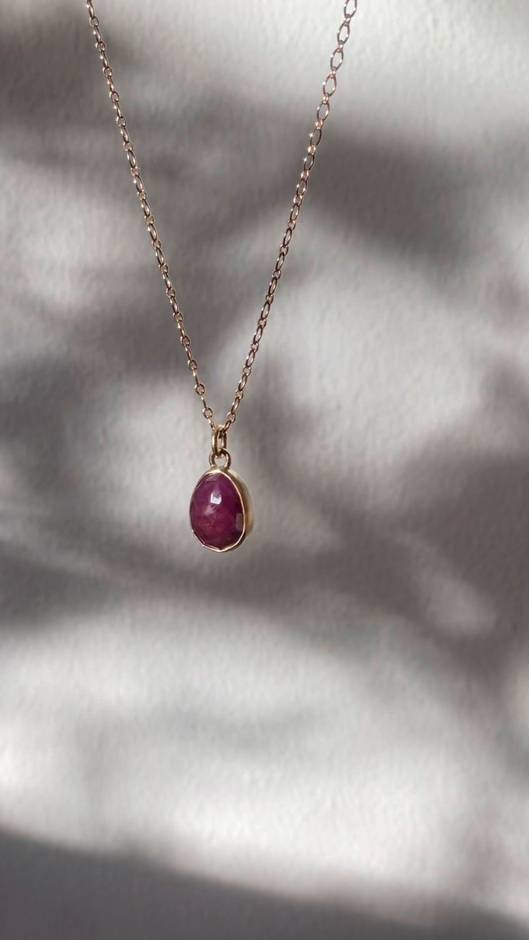 Janus Pendant with Ruby