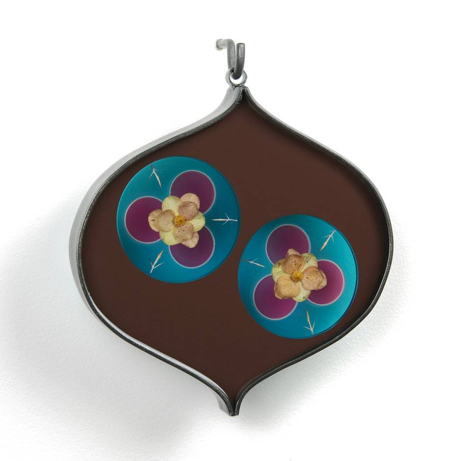 Marquise Wall Hanging - Brown/Blue/Pink