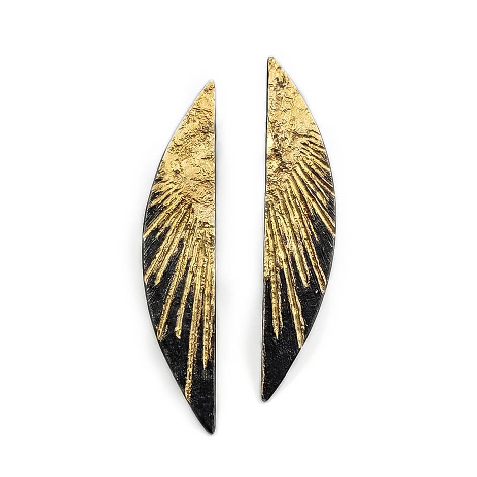 Genesis Light Moon Stud Earrings