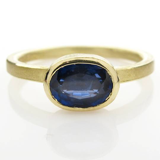 Oval Sapphire Stacking Ring