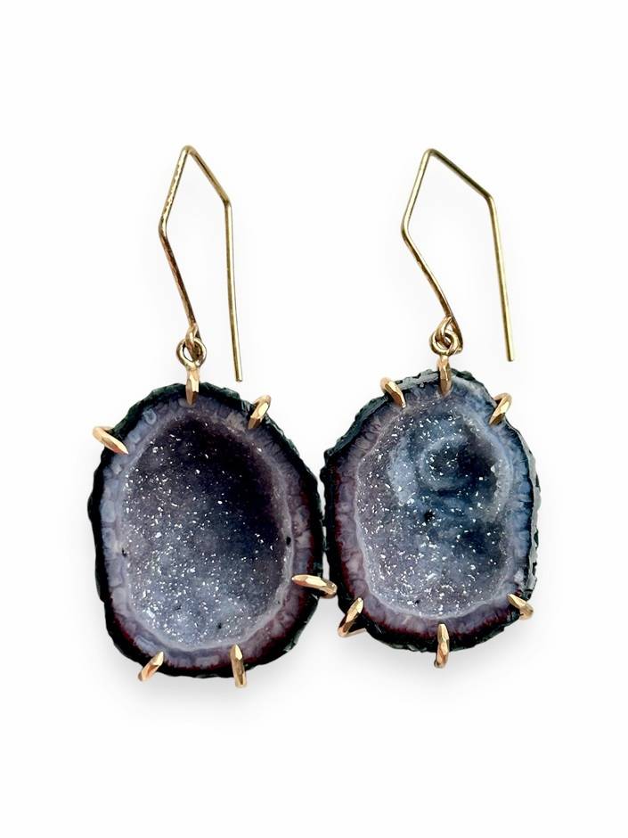 Tabasco Geode Earrings
