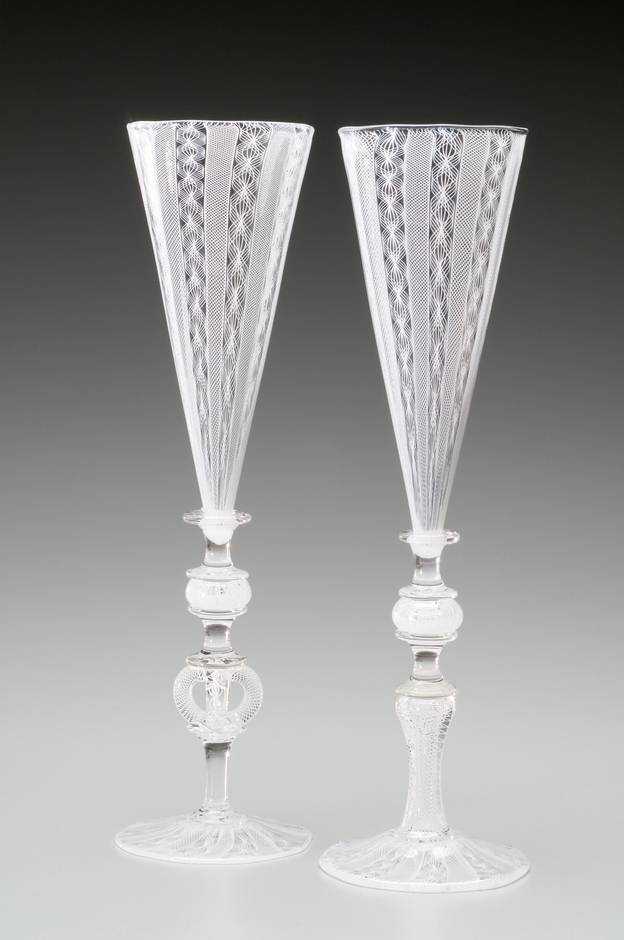White Cane Flute Set