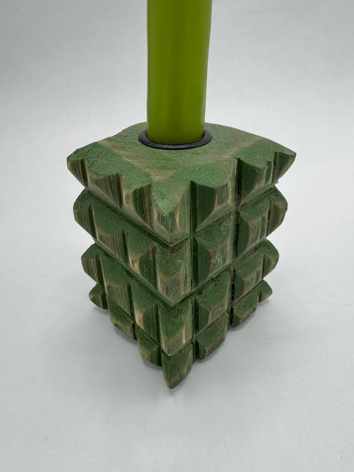 Green Candle Holder
