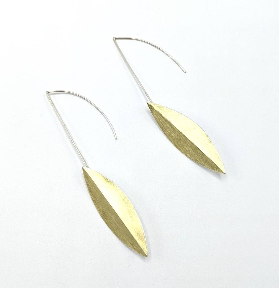 Long Leaf Drop Earrings