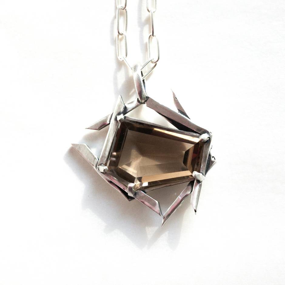 Quartz Pentagonal Necklace