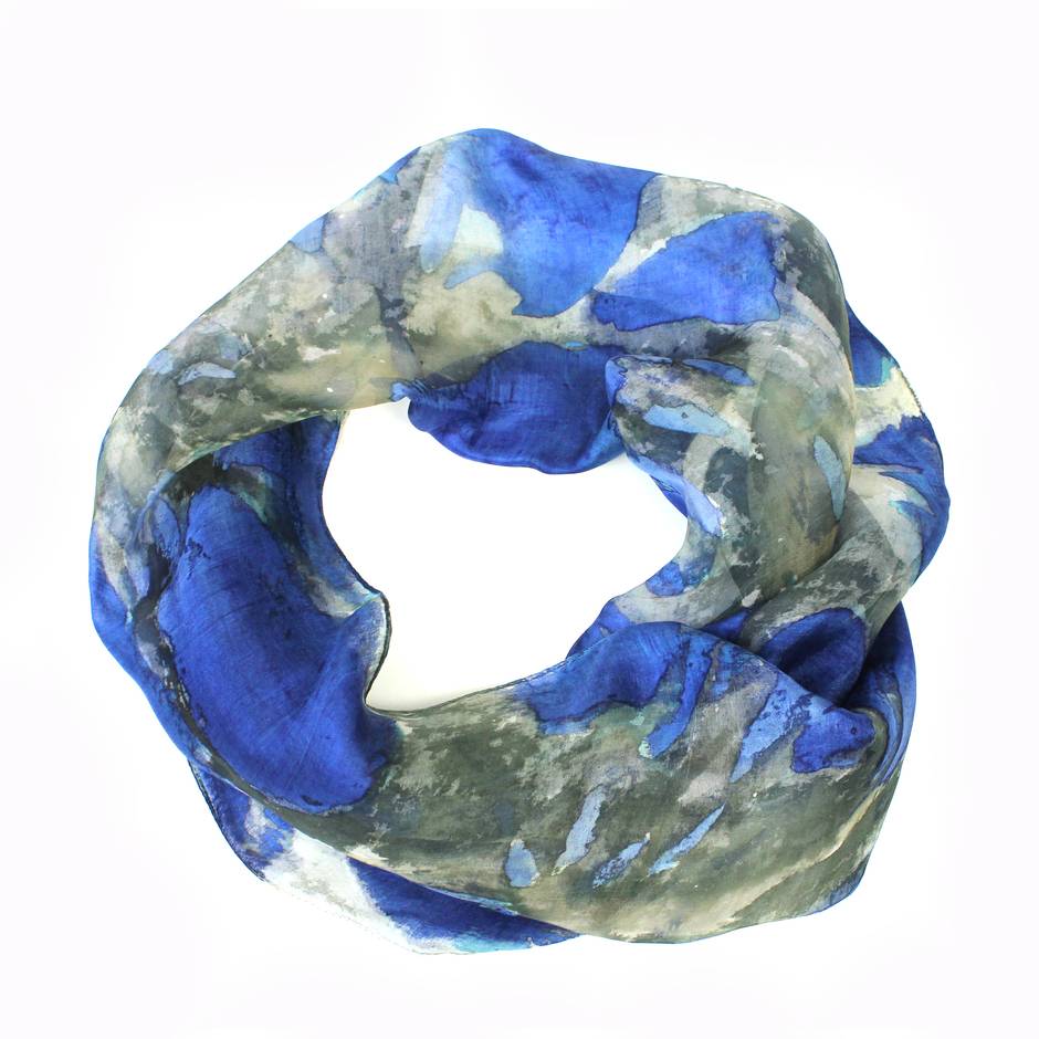 Astragalus Royal Blue Materials Scarf