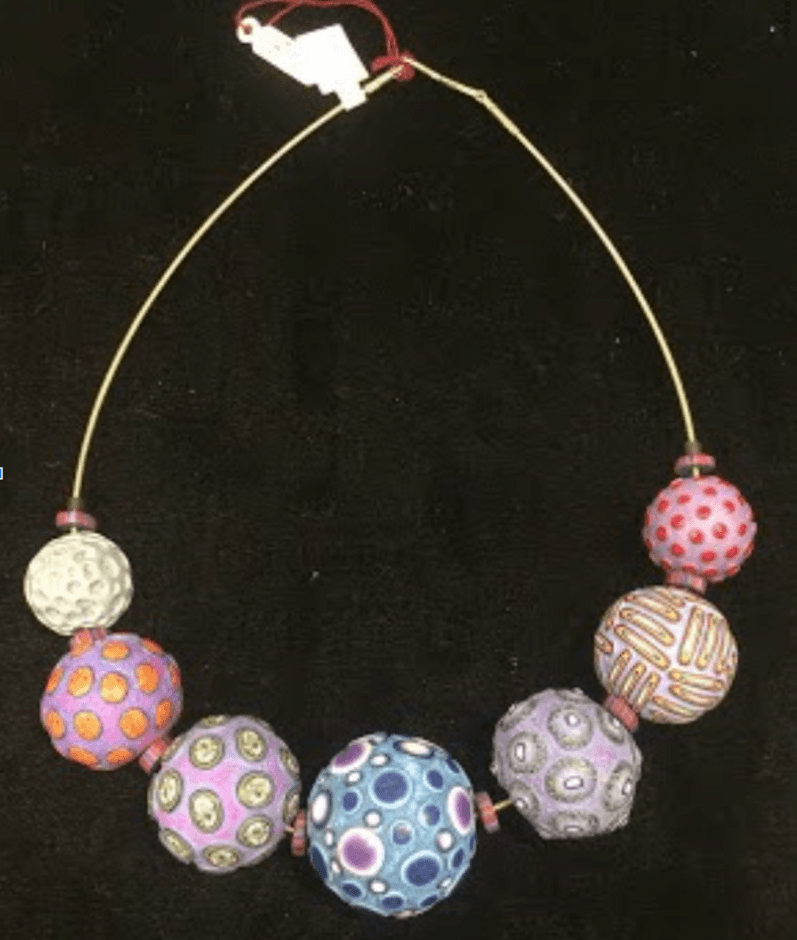 Purple Ball Necklace