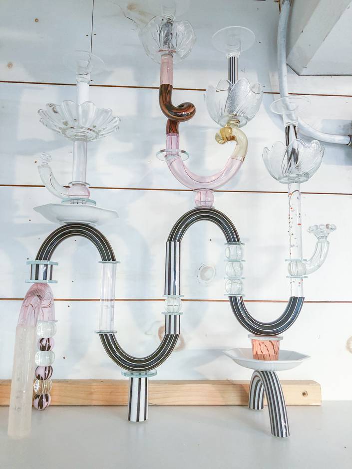 Abstract Floral Candelabra