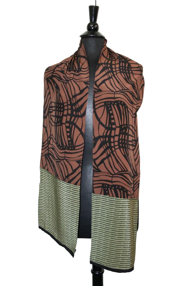 Swirl Crepe Scarf