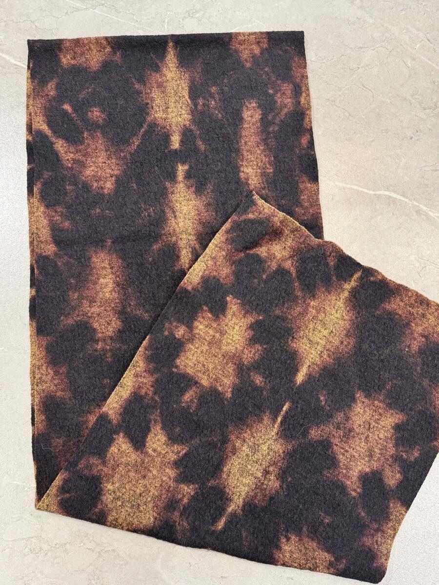 Wool Blanket Scarf in Onyx Shibori, image 3