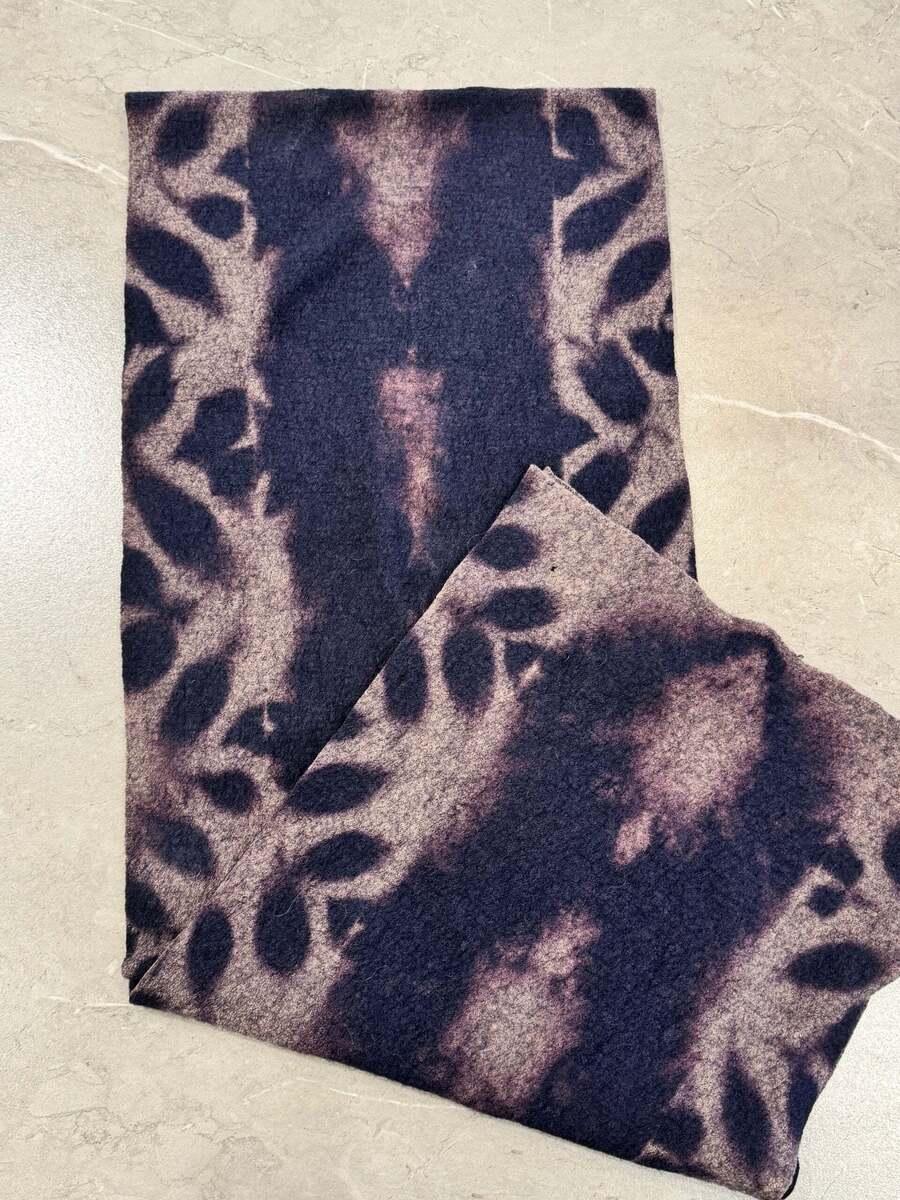 Wool Blanket Scarf in Indigo, image 2
