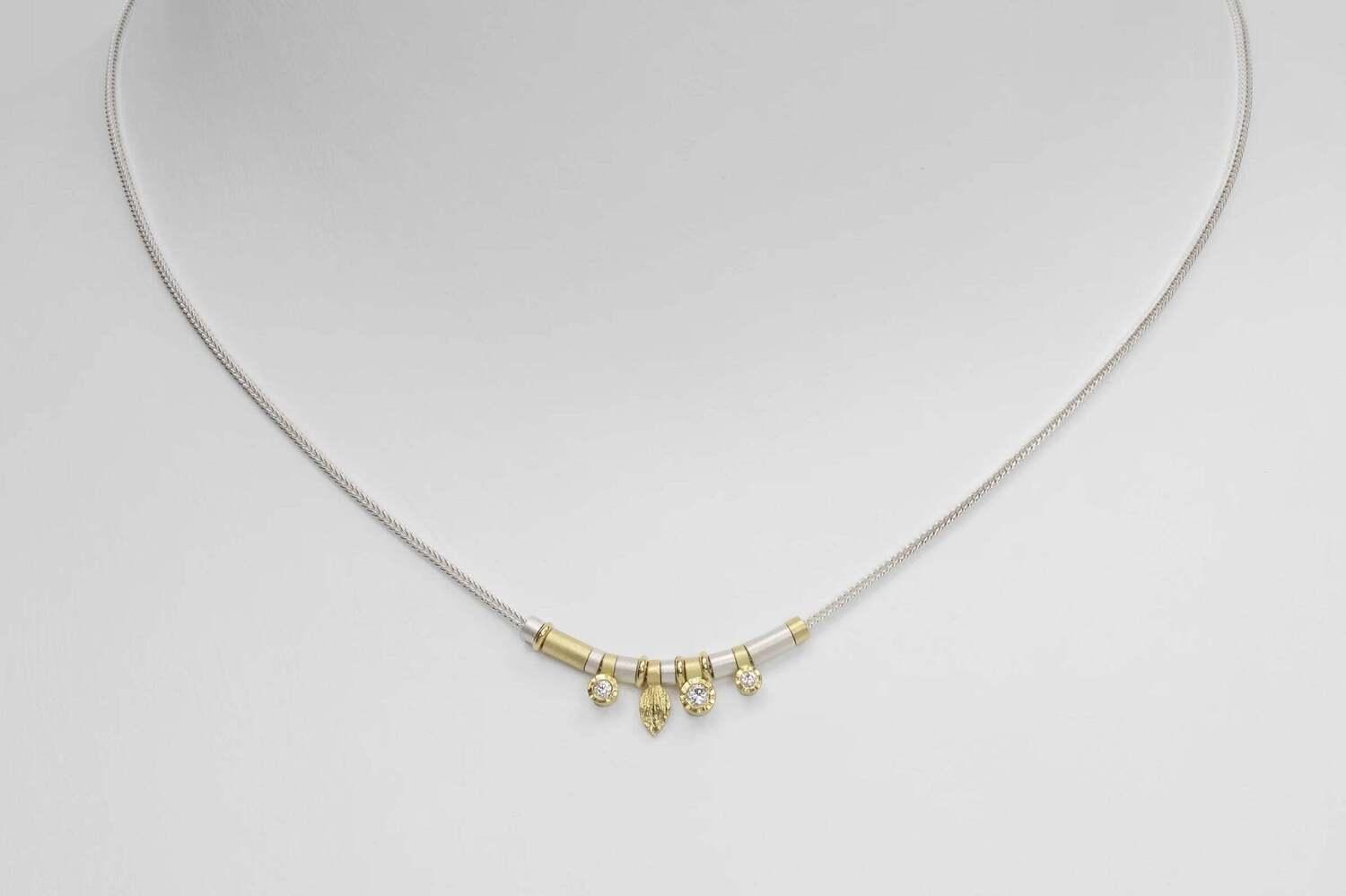 Three Diamond Necklace