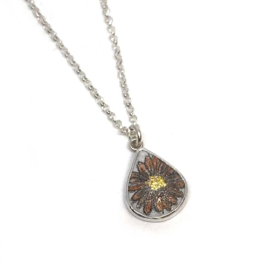 Teardrop Calendula Necklace