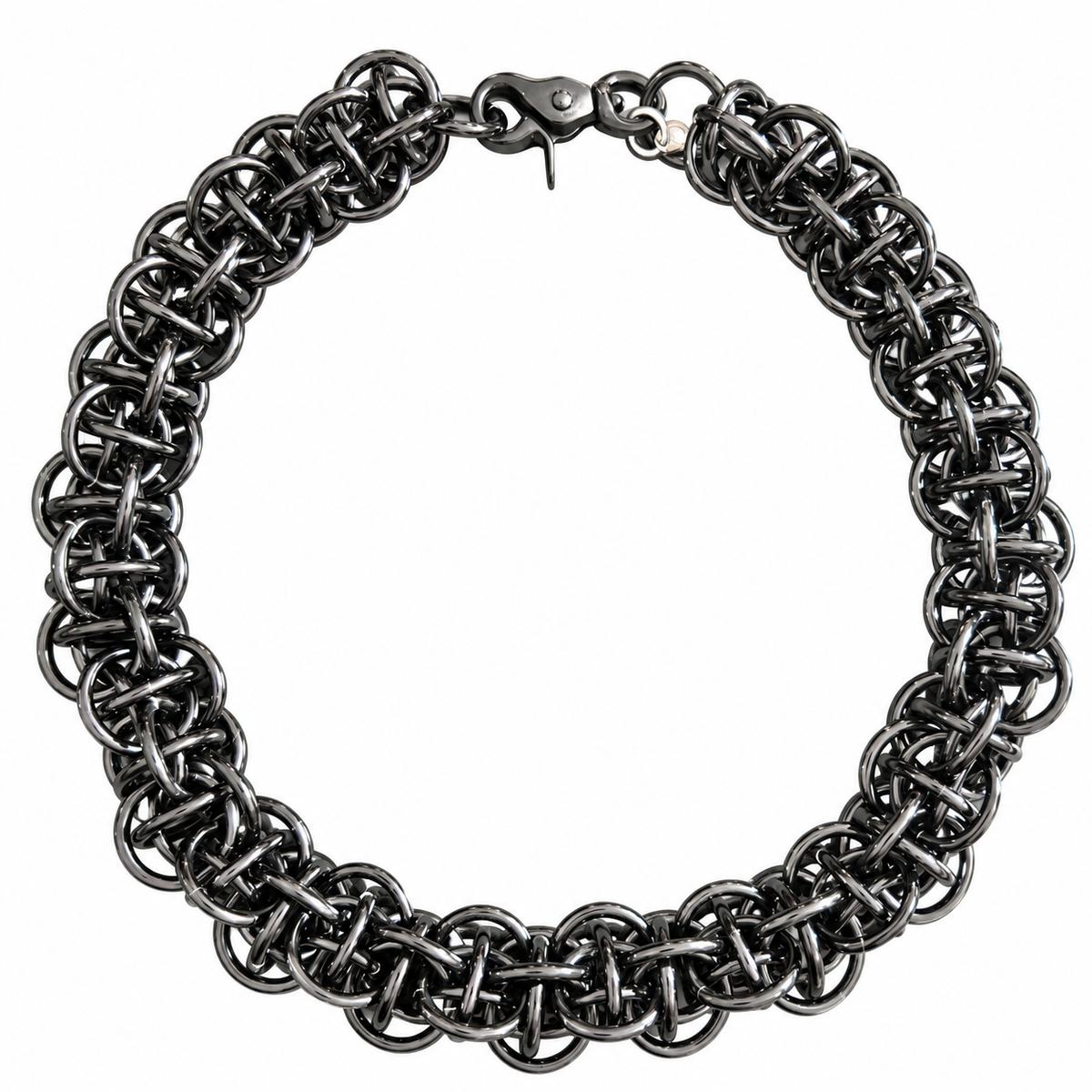Earthworm Necklace - Black