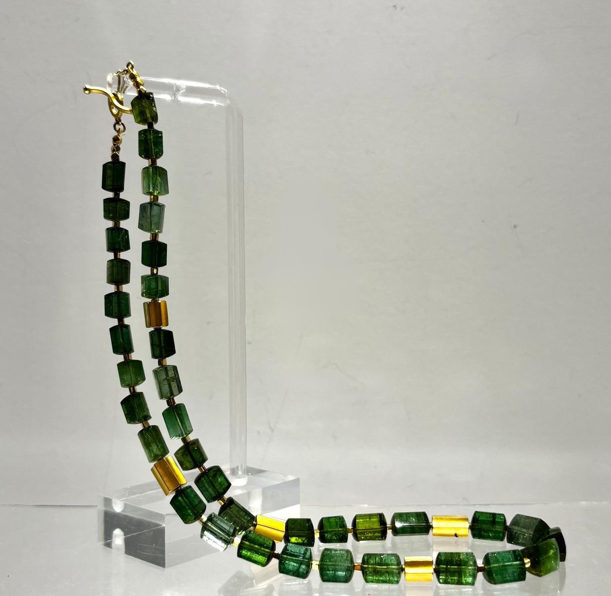 Tourmaline Crystal Bead Necklace
