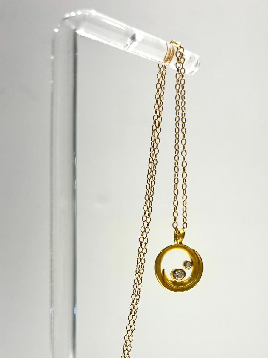 Diamond Swirl Necklace