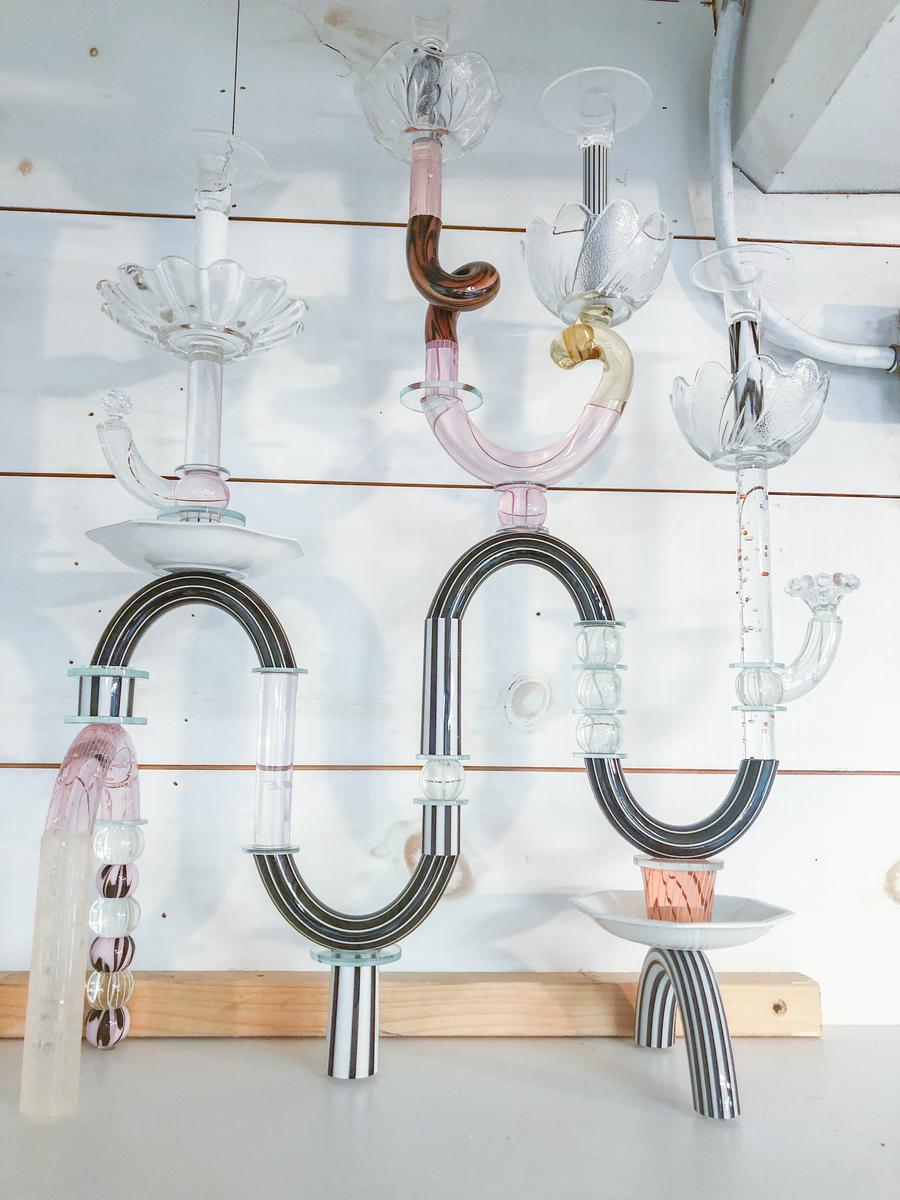 Abstract Floral Candelabra